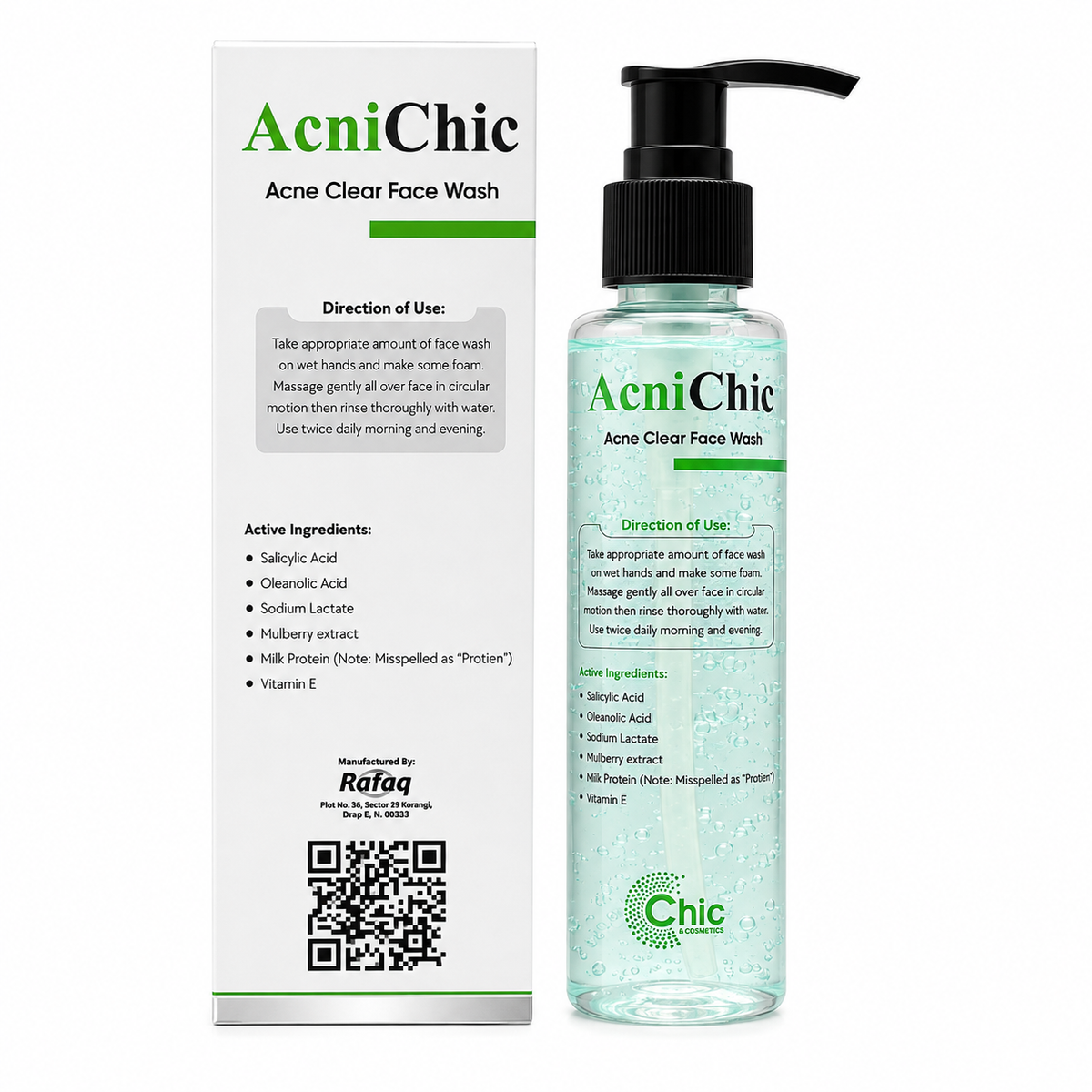 AcniChic Acne Clear Face Wash – 100ml