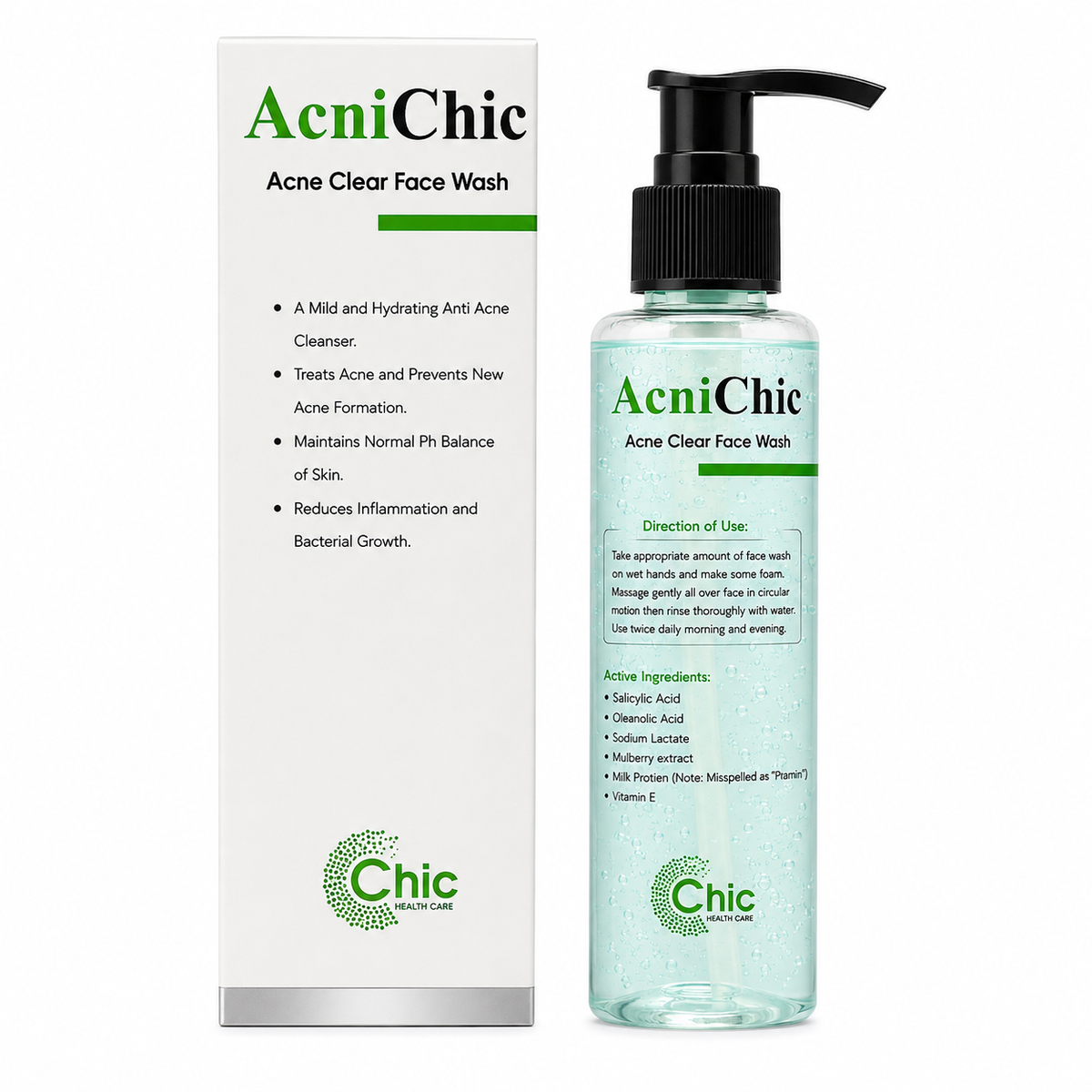 AcniChic Acne Clear Face Wash – 100ml